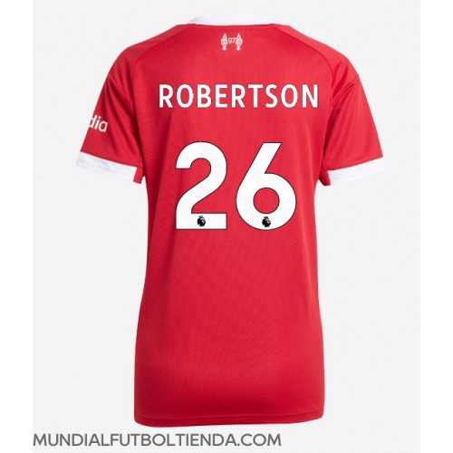Camiseta Liverpool Andrew Robertson #26 Primera Equipación Replica 2025-26 para mujer mangas cortas Camiseta Liverpool Andrew Robertson #26 Primera Equipación Replica 2025-26 para mujer mangas cortas